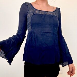 Blue Vintage Top